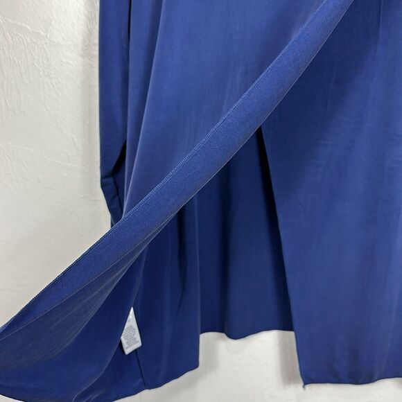 Athleta Ciao Bella Long Sleeve Split Back Top In Blue Size XL - Picture 6 of 11